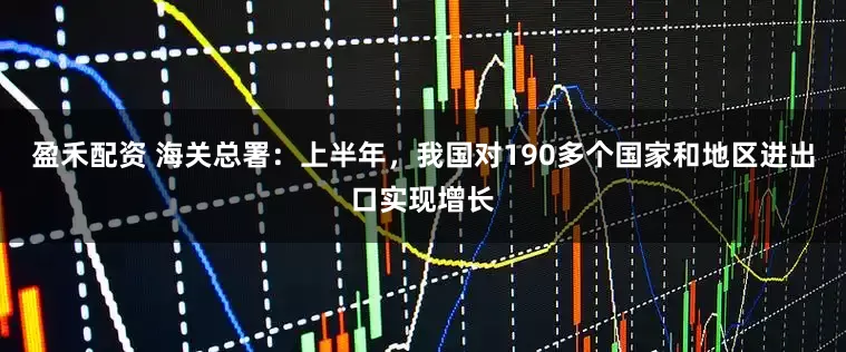 盈禾配资 海关总署：上半年，我国对190多个国家和地区进出口实现增长